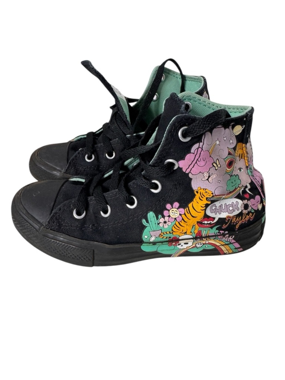 Converse Chuck Taylor Kids' High Top Sneakers - Black Psychadelic